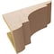 Ekena Millwork 6"W x 12"D x 6"H Wide New Brighton Rough Cedar Woodgrain TimberThane Corbel, Primed Tan CORUR06X12X06NEBRCPR - alternate 3